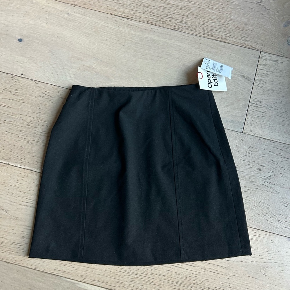 NWT Open Edit Black Mini Skirt